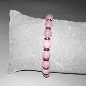 Rose Quartz & Hematite Bracelet
